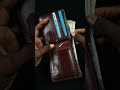 Cambridge Original Leather Wallet Brown Cherry Blend Belford England Leatherwallet Leather
