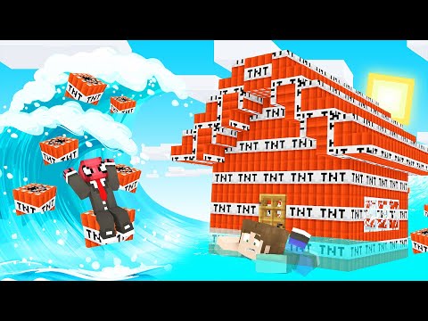 TNT TSUNAMİ VS EV! 🧨 - Minecraft