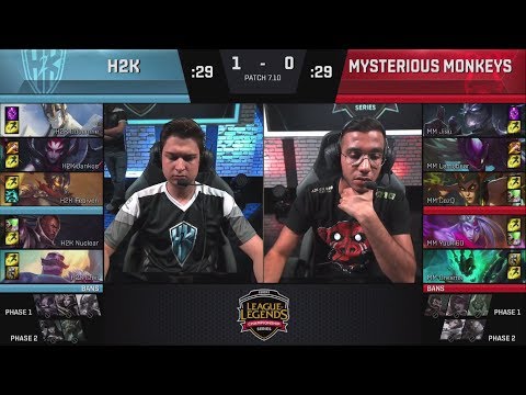 [EU LCS Summer 2017] H2K Gaming vs Mysterious Monkeys Game 2 | LOL EU LCS Week 1 Day 3 H2K vs MM