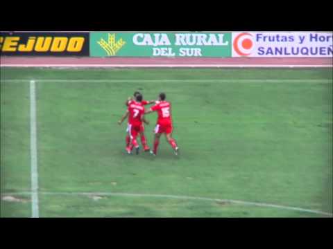 Gol de Emilio Sánchez (0-3) en el Xerez - Real Murcia Jornada 7