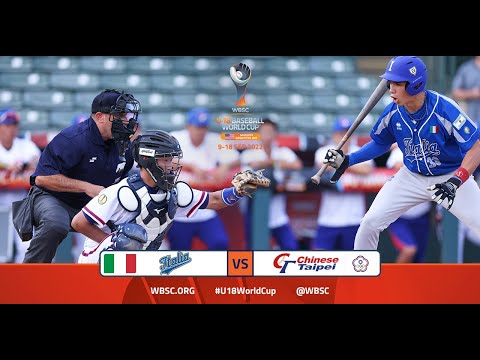 Highlights: Italy vs Chinese Taipei - WBSC U-18 Baseball World Cup - Opening Round