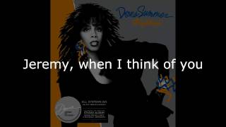 Donna Summer - Jeremy LYRICS SHM &quot;All Systems Go&quot; 1987