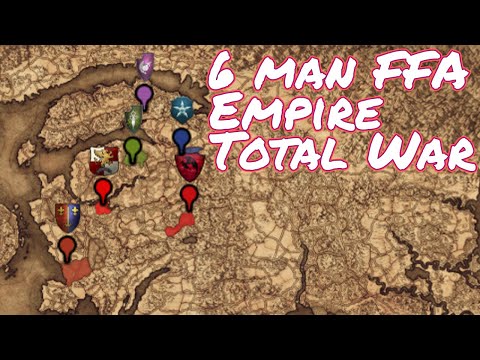 6 Man FFA Empire Total War | Warhammer Free for All Multiplayer Campaign