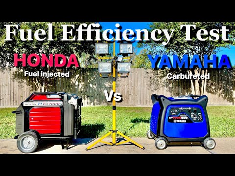 HONDA EU7000I VS YAMAHA EF6300ISED Fuel Efficiency Test | Carburetor vs Injector