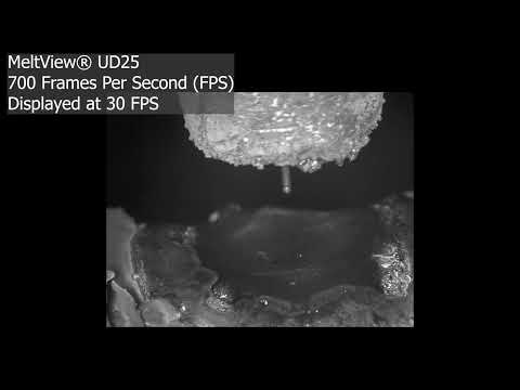 MeltView® UD25 camera: Weld pool crater solidification and cooling