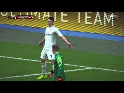 Amazing counter attack Real Madrid vs FC Barcelona FIFA 16
