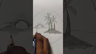 how to draw simple sunset -simple sunset for beginners