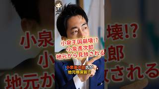 【崩壊】小泉進次郎、地元から完全に見放される！ #shorts #政治 #時事 #小泉進次郎
