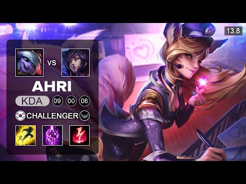 Showmaker vs Faker - Ahri vs Tristana Mid - KR Challenger - Patch 13.8 Season 13