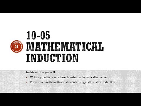 Precalculus 10-05 Mathematical Induction