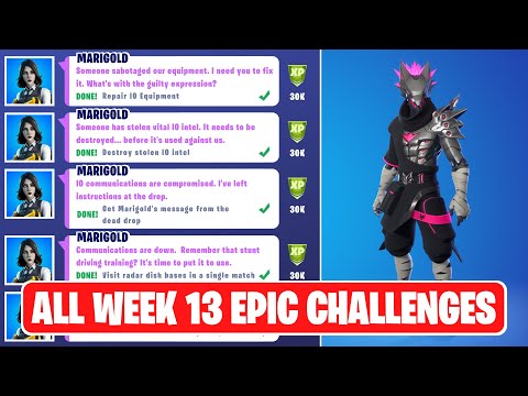All Week 13 Epic Quest Challenges Guide!   Fortnite Chapter 2 Season 7