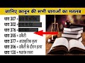 जानें कानून की सभी धाराओं का मतलब . जानें किस अपराध के लिए कौन सी धारा लगाई जाती है ?