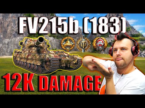 Rolling the Dice with FV215b (183): Unbelievable 12K Damage in World of Tanks!