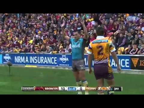 NRL 2015 Round 19 - Broncos Vs Wests Tigers Highlights