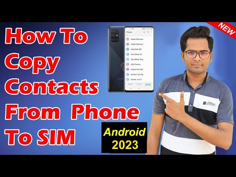 How To Copy Contacts from Phone to SIM - Android Devices 2023 (Samsung Galaxy)