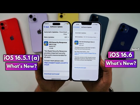 iOS 16.6 Beta 5 & iOS Security Response 16.5.1 (a)Released | What's New?