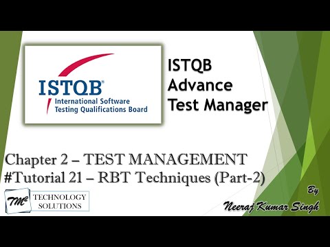 ISTQB Test Manager Introduction