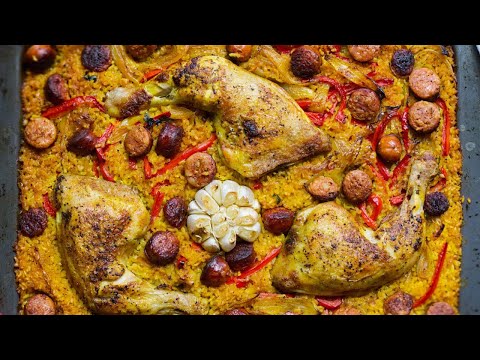 How to Make Sheet Pan Chicken Chorizo and Rice