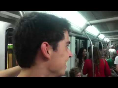 Auf der Straße nach Berlin in Barcelona Metro :D