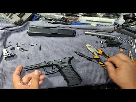 Tokyo Marui Glock 17  Gen 4 assembly อะไหล่เดิมมีไม่น้อย #airsoft