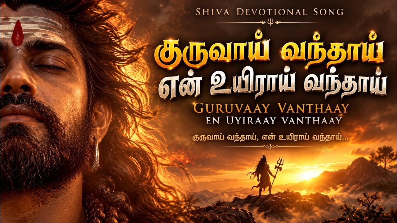 உயிரை உருக்கும் சிவன் பக்திப் பாடல் | Guruvai Vanthai |Emotional Lord Shiva De