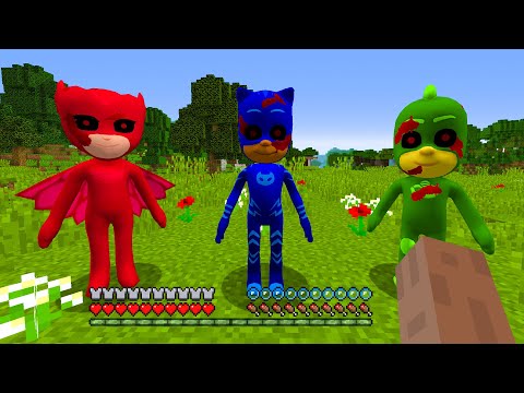 DON'T HELP PJ MASKS IN MINECRAFT - Gameplay Movie traps