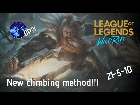 WILD RIFT OLAF JUNGLE | *NEW* WINNING STRATEGY | OLAF TURRET BREAKER WITH DEMOLISH | BUILD & RUNES