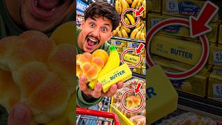 ESCONDI SQUISHIES NO MERCADO E VOLTEI PRA PROCURAR! 🍌👀