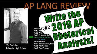 How to write the 2019 Rhetorical Analysis ESSAY! (Ghandi) AP Lang exam