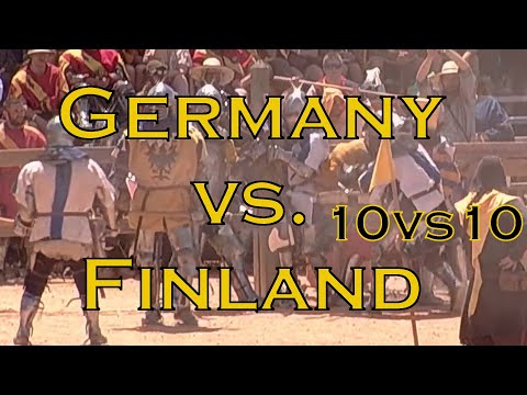 Finland vs. Germany, 10 vs. 10, Buhurt Fight (IMCF 2023 -  Gold Match)
