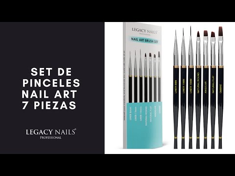 El juego de pinceles para Nail Art de 7 piezas │ LEGACY NAILS