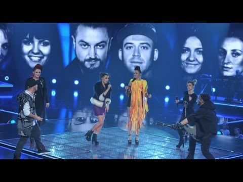 The Voice of Poland V - Tomson i Baron z drużyną - "Can You Feel It" - LIVE 1