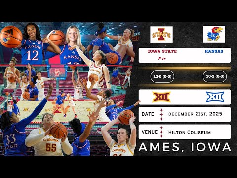 No. 10 Iowa State vs Kansas | Big 12 | 12.21.25