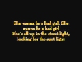 Michael Jackson - Bad Girl Lyrics 