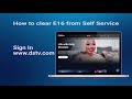 How To Fix E16 Errors on DStv - It only takes a few minutes with DStv Self Service! | DStv