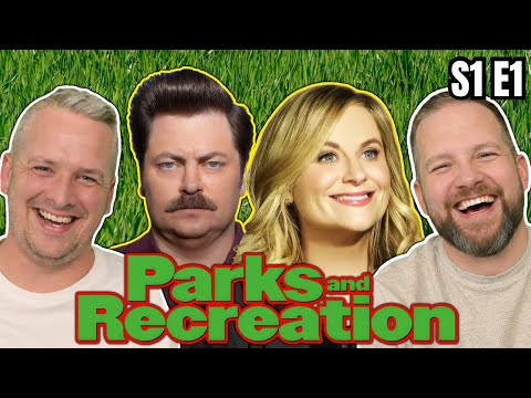 British Guys HILARIOUS Parks and Recreation Reaction - S1 E1 Pilot!