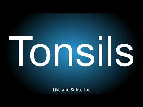 How to correctly pronounce - Tonsils.