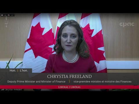 Finance Minister Chrystia Freeland delivers economic and fiscal update – December 14, 2021