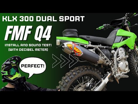 Stock vs FMF Q4 Exhaust on KLX 300 | Complete Install and Testing