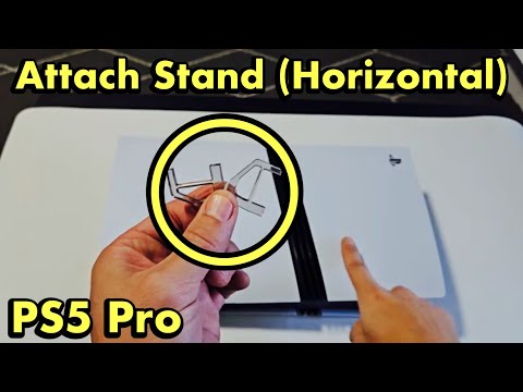PS5 Pro: How to Attach Stand Legs (Horizontal)