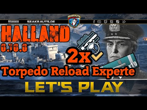 Let's Play - HALLAND [T10 DD] Effektivster Zerstörer im Ranked? - World of Warships [Deutsch]