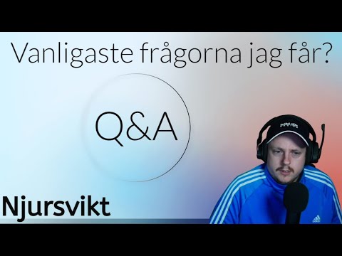 Dom vanligaste frågorna jag får om min Sjukdom! Njursvikt