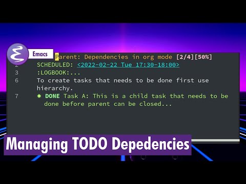 Org-mode - TODO dependencies