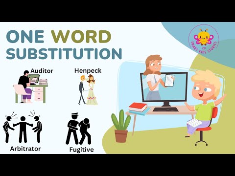 One Word Substitution Words in English | Kids Education | English Learning | English Education