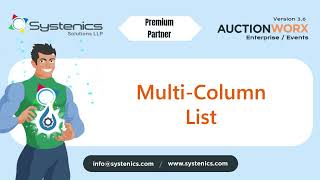 Discover the Power of Multi-Column List Fields in AuctionWorx Events 3.6
