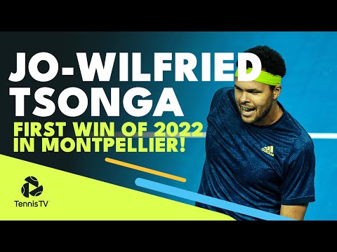 Jo-Wilfried Tsonga Super Tennis In First Win Of 2022! | Montpellier 2022 Highlights