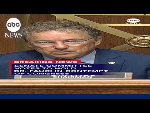 Senate committee votes to hold Fauci in contempt of Congress