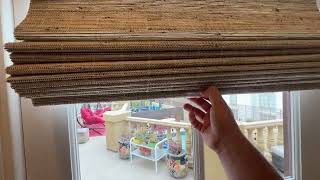 Blackout Cordless Blinds Bamboo Roman Shades Review