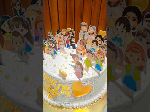 50'th wedding anniversary cake 😋#chocolate #eggless #homemade #subscribe