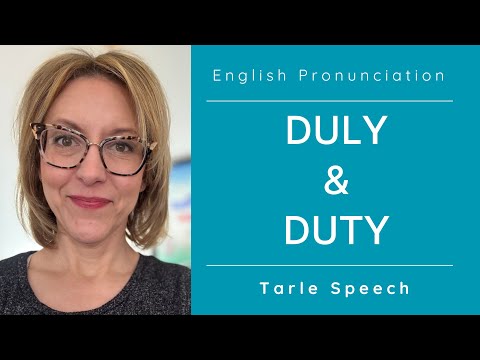 學習發音 DULY & DUTY 🇺🇸 美式英語 🇺🇸 發音課程 #learnenglishing (Learn to Pronounce DULY & DUTY 🇺🇸 American English 🇺🇸 Pronunciation Lesson #learnenglish)